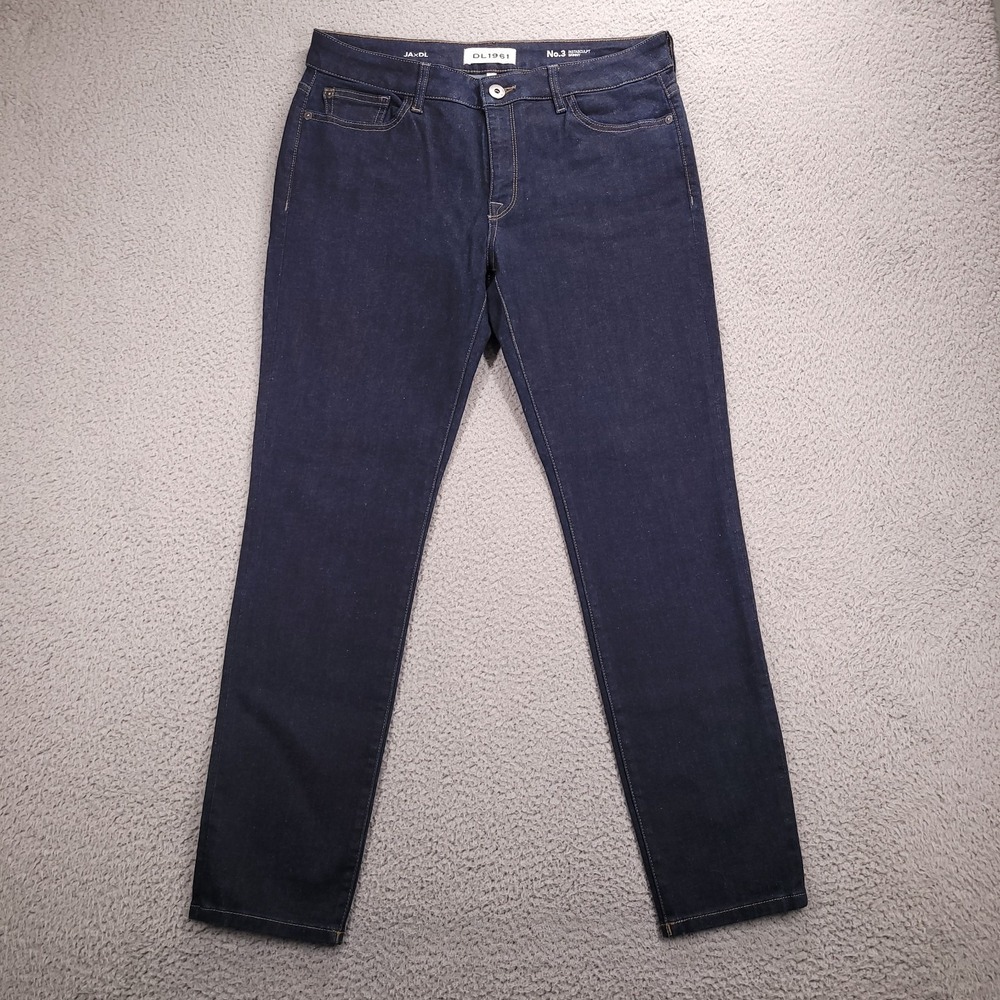 DL1961‎ Jeans Womens Size 32 No.3 Instasculpt Skinny JAxDL Dark Wash Denim 33x29